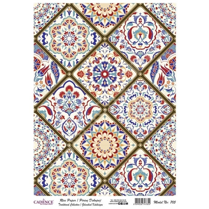 Cadence Pirinç Dekopaj Kağıdı Model 705