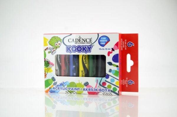 Cadence Kooky Akrilik Boya 15ml 6 lı Set (Opak)