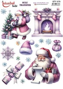 Yılbaşı Sulu Transfer 25x35cm STY079