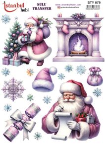Yılbaşı Sulu Transfer 25x35cm STY079