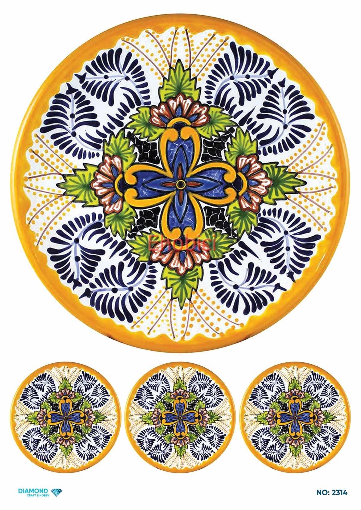 Diamond Pirinç Dekopaj Kağıdı - 2314