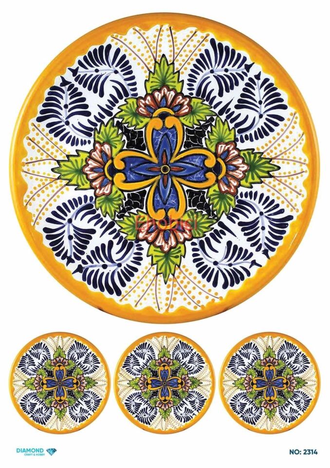 Diamond Pirinç Dekopaj Kağıdı - 2314