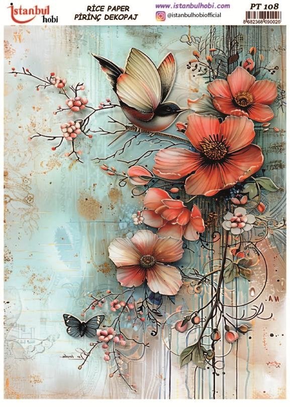 Pirinç Dekopaj Kağıdı 30x42cm PT-108