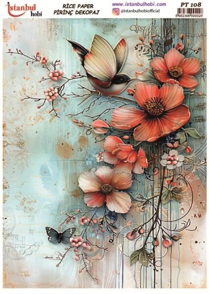 Pirinç Dekopaj Kağıdı 30x42cm PT-108