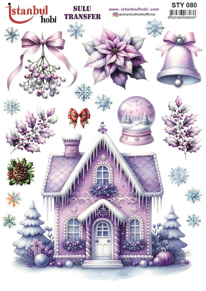 Yılbaşı Sulu Transfer 25x35cm STY080