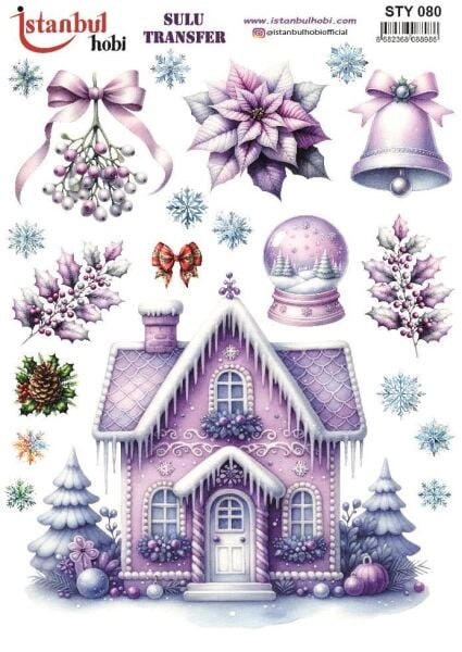 Yılbaşı Sulu Transfer 25x35cm STY080