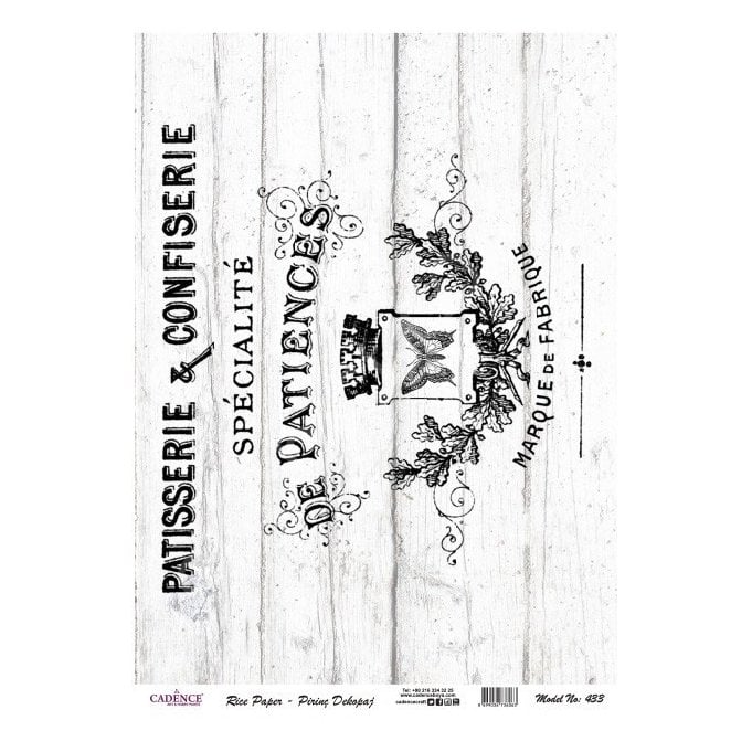 Cadence Pirinç Dekopaj Kağıdı Model 433