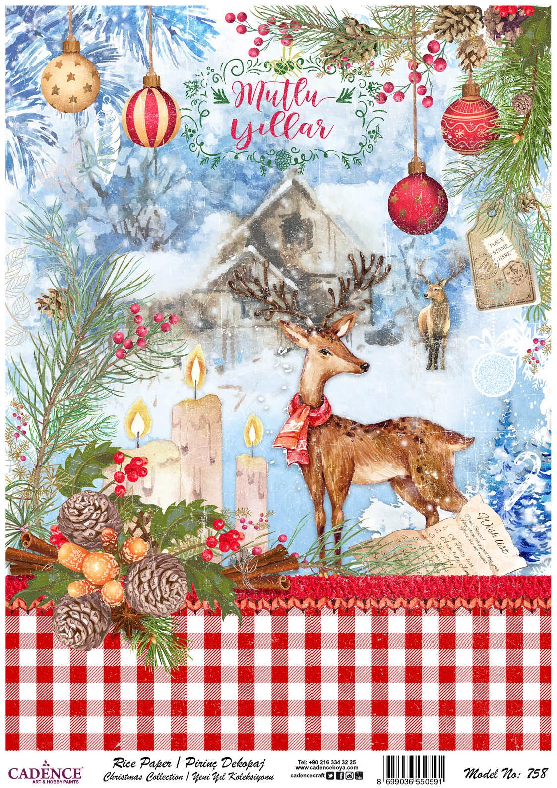 Cadence Pirinç Dekopaj Kağıdı Model - 758