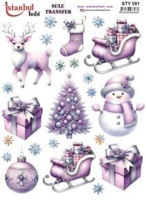 Yılbaşı Sulu Transfer 25x35cm STY081