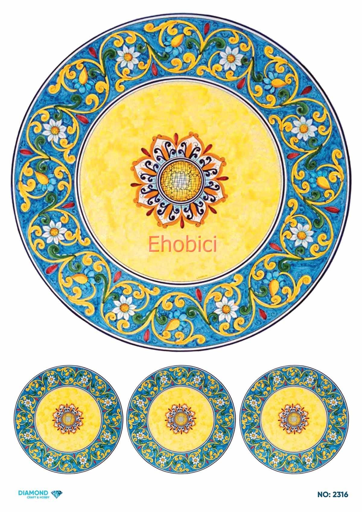 Diamond Pirinç Dekopaj Kağıdı - 2316