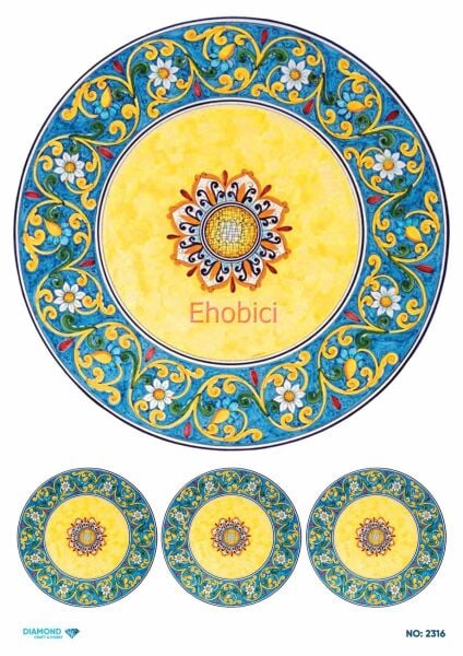 Diamond Pirinç Dekopaj Kağıdı - 2316