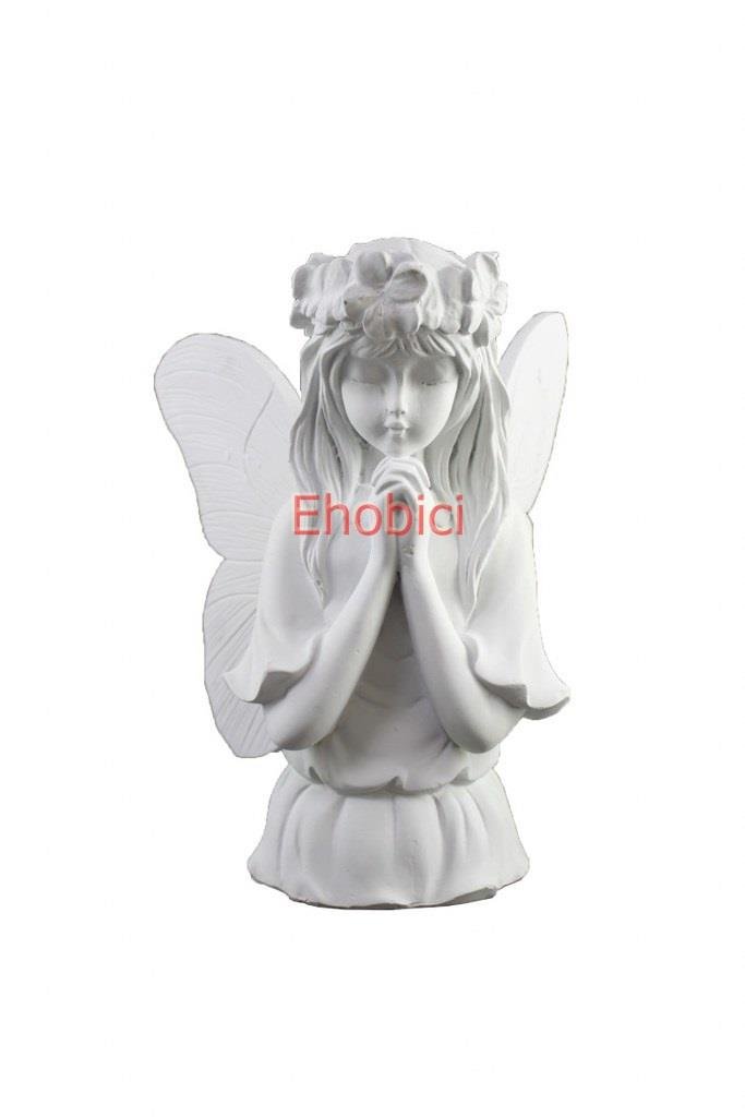 Polyester Büyük Melek Kiz Biblo 27x24 Cm HYK494