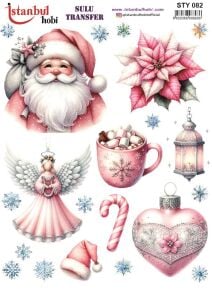 Yılbaşı Sulu Transfer 25x35cm STY082