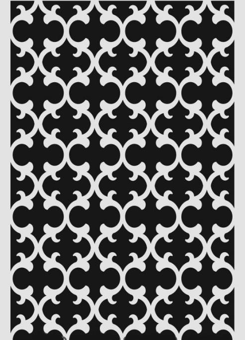 Ardışık Desen Stencil Şablon (21x30) R-044