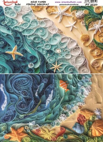 Pirinç Dekopaj Kağıdı 30x42cm PT-3530