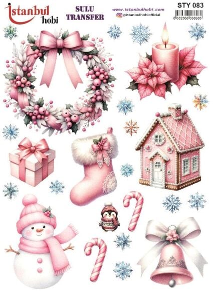 Yılbaşı Sulu Transfer 25x35cm STY083