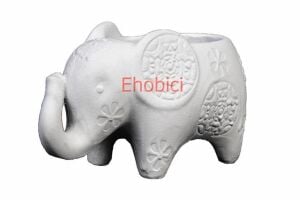 Polyester Büyük Fil Saksi 17x9cm HYK518