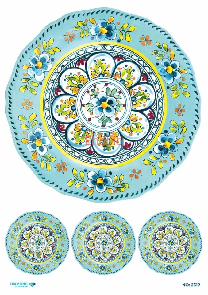 Diamond Pirinç Dekopaj Kağıdı - 2319
