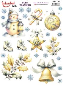 Yılbaşı Sulu Transfer 25x35cm STY085