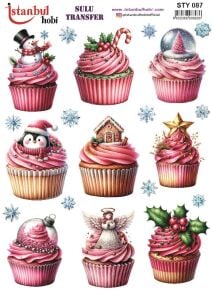 Yılbaşı Sulu Transfer 25x35cm STY087