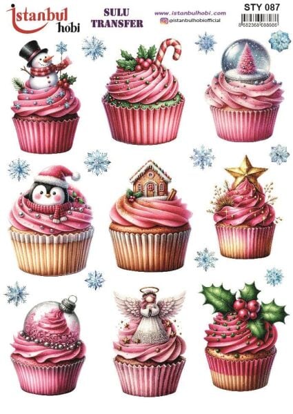 Yılbaşı Sulu Transfer 25x35cm STY087