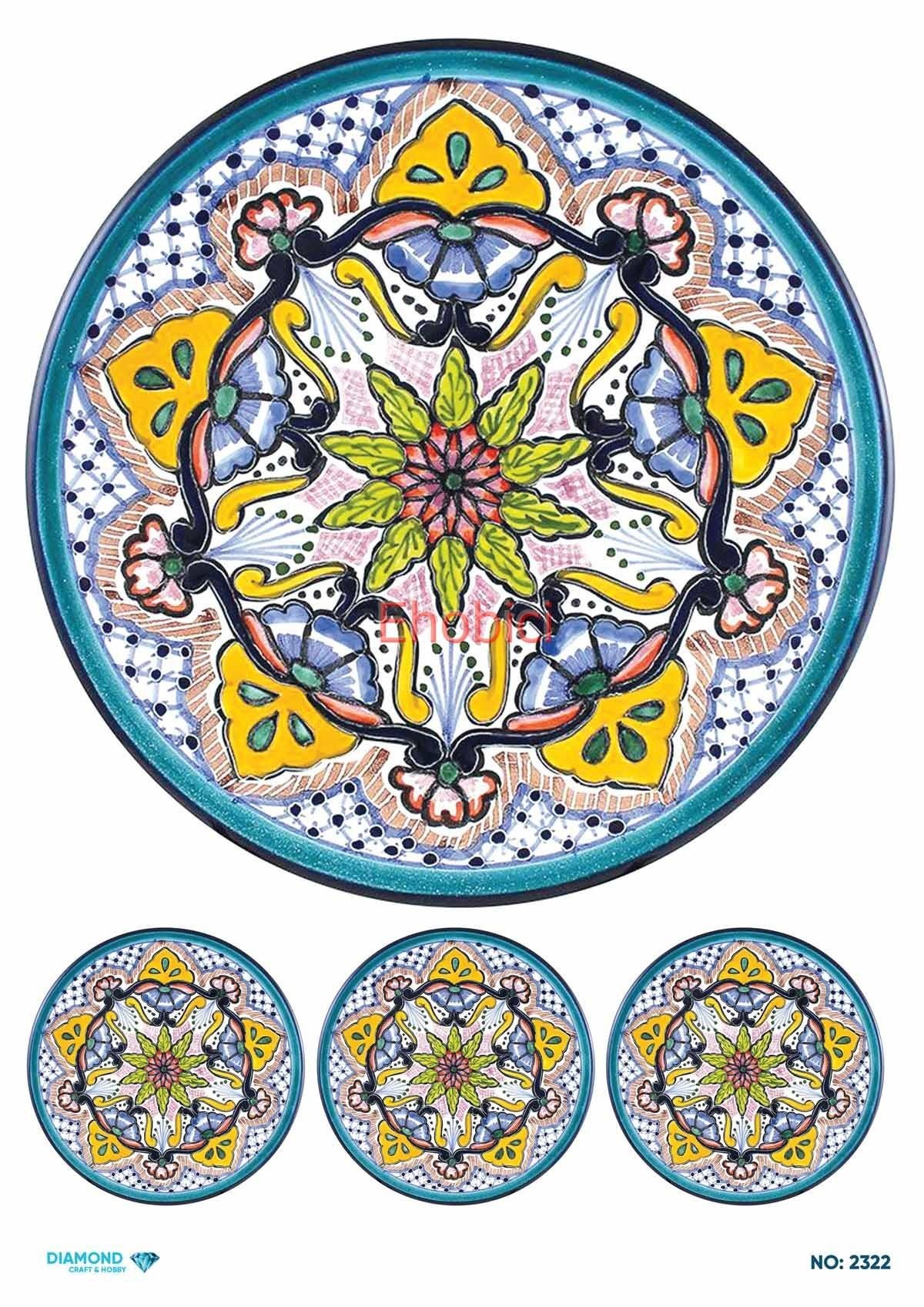 Diamond Pirinç Dekopaj Kağıdı - 2322