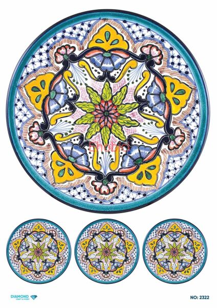 Diamond Pirinç Dekopaj Kağıdı - 2322