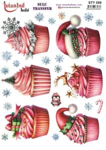 Yılbaşı Sulu Transfer 25x35cm STY088