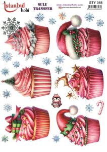 Yılbaşı Sulu Transfer 25x35cm STY088