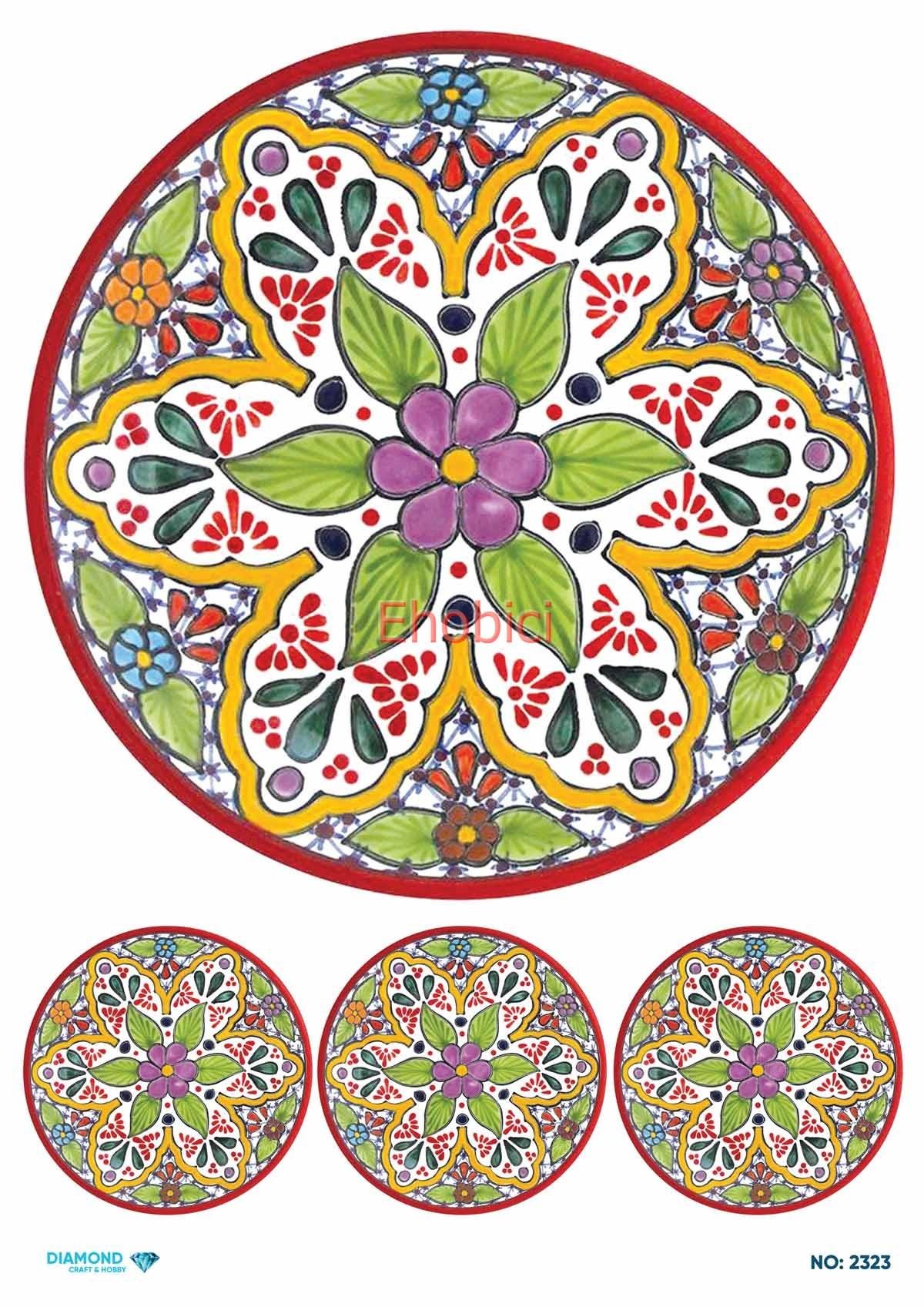 Diamond Pirinç Dekopaj Kağıdı - 2323