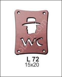 Erkek Wc Kapı ve Duvar Pano L-72