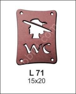 Kadın Wc Kapı ve Duvar Pano L-71