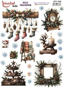 Yılbaşı Sulu Transfer 25x35cm STY090