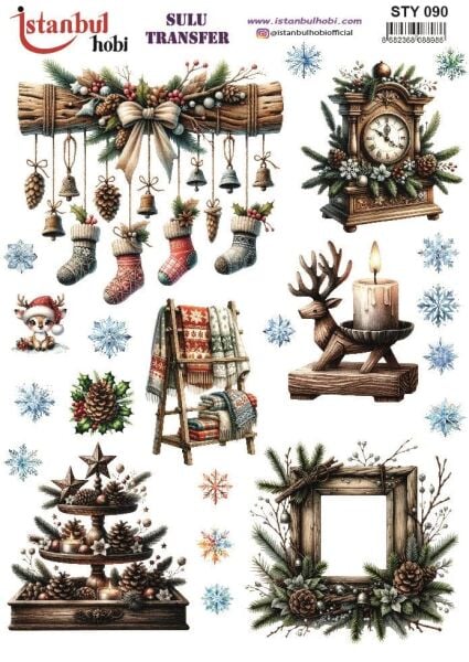 Yılbaşı Sulu Transfer 25x35cm STY090