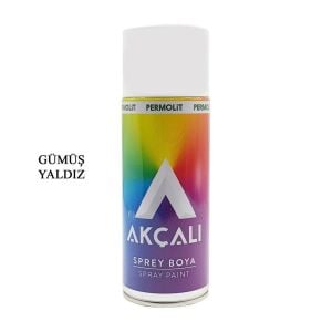 Akçalı Sprey Yaldız Boya - 802 Gümüş 400ML