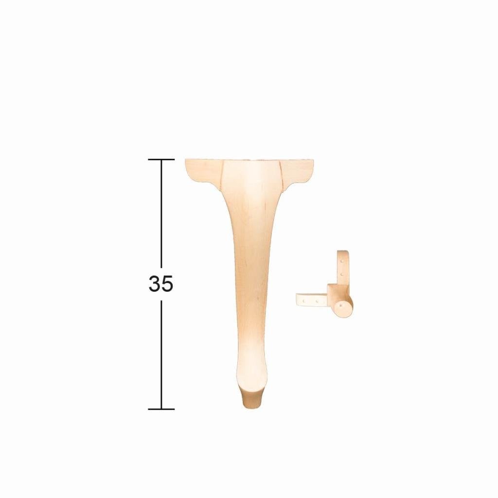Lükens Ayak 35cm Doğal Ağaç FT-05