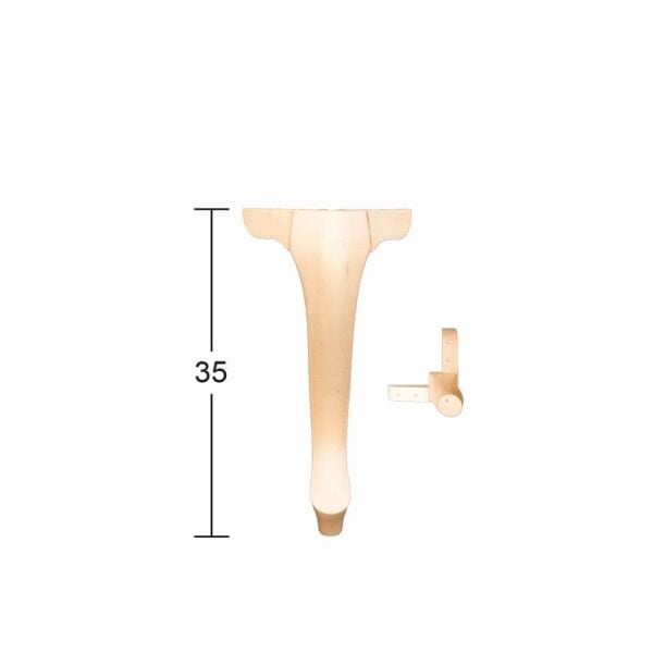 Lükens Ayak 35cm Doğal Ağaç FT-05