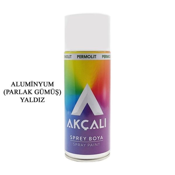 Akçalı Sprey Yaldız Boya 902 Aluminyum (Parlak Gümüş) 400ML