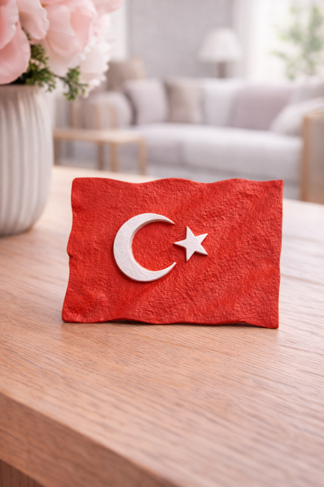Türk Bayrağı Figür 8,5x5,5cm