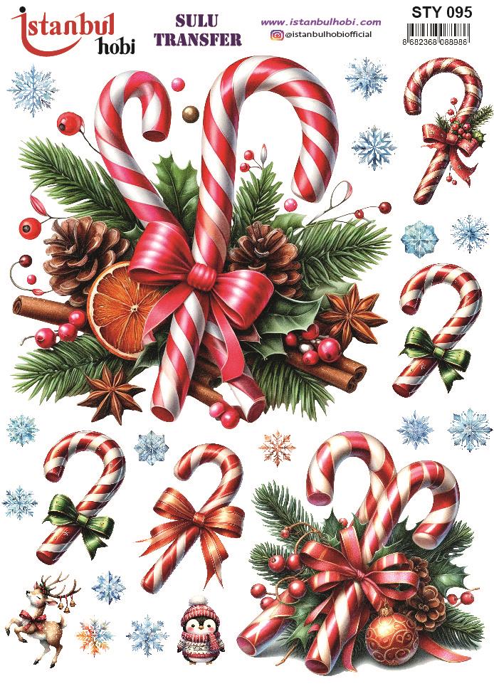Yılbaşı Sulu Transfer 25x35cm STY095