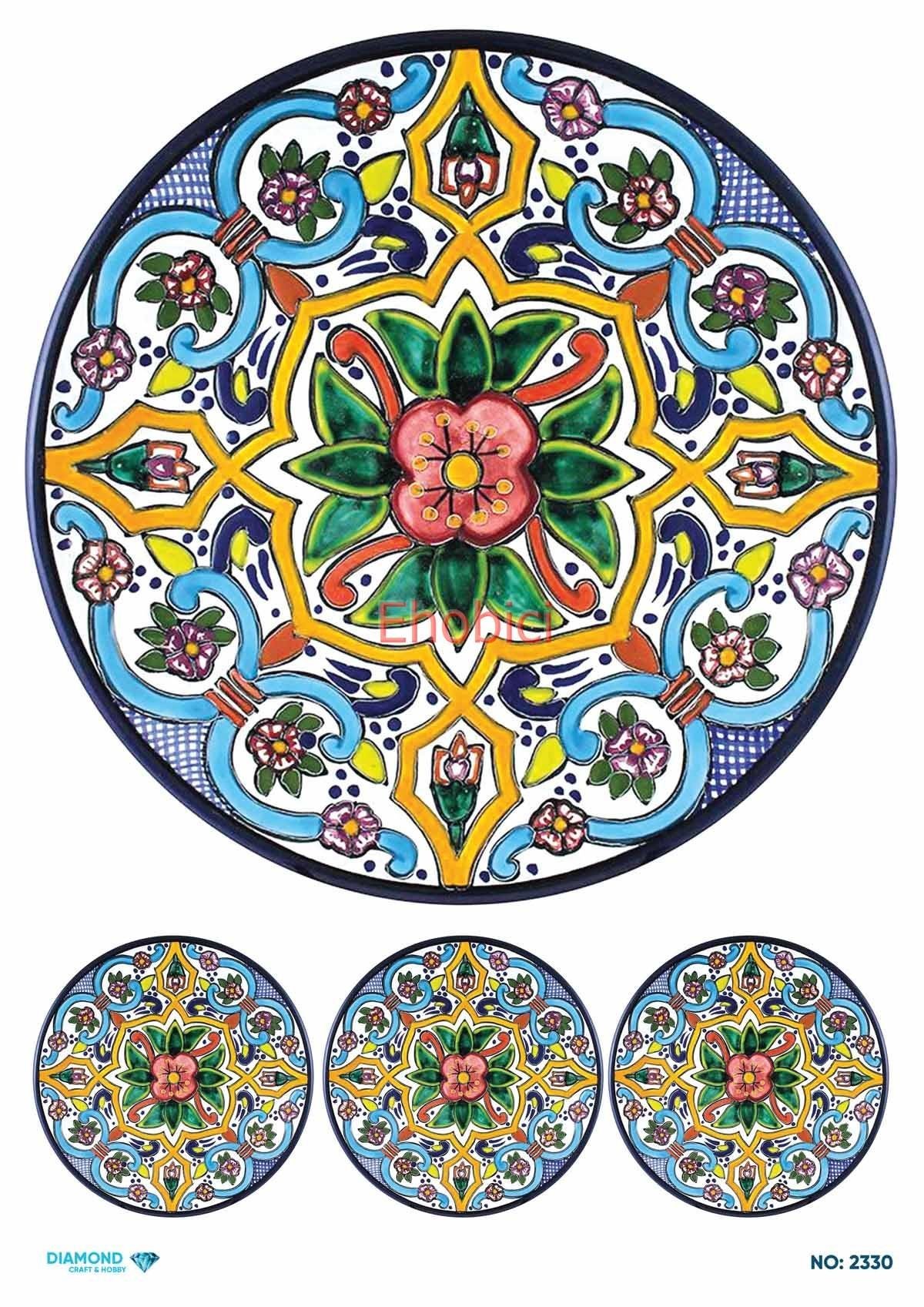 Diamond Pirinç Dekopaj Kağıdı - 2330