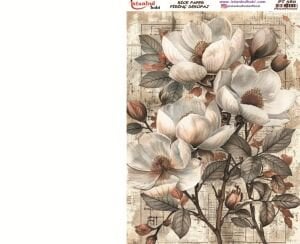 Pirinç Dekopaj Kağıdı 30x42cm PT-560 Çiçek