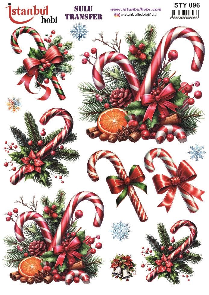Yılbaşı Sulu Transfer 25x35cm STY096
