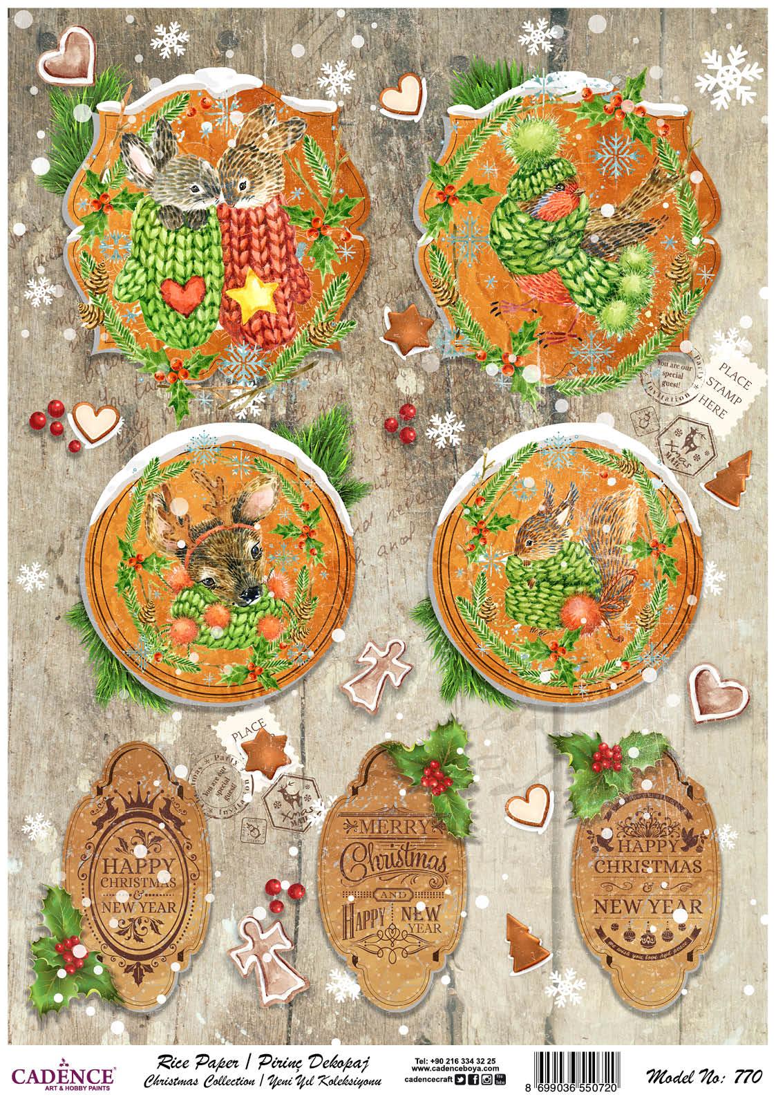 Cadence Pirinç Dekopaj Kağıdı Model - 770