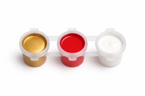 Ehobici 3 Renk Akrilik Boya Seti Altın Kırmızı Beyaz