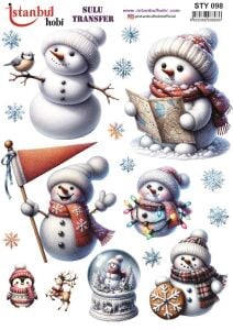 Yılbaşı Sulu Transfer 25x35cm STY098