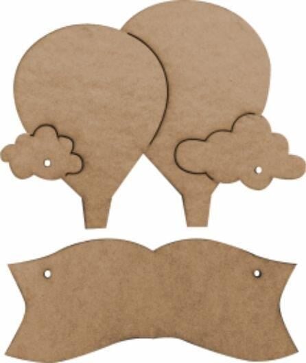 Ahşap Kapı Süsü Balonlu L-79