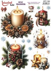 Yılbaşı Sulu Transfer 25x35cm STY100