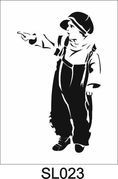 Siluet Desenler Stencil Şablon (21x30) SL-023