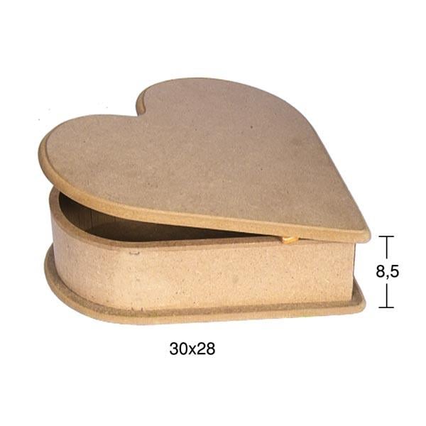 Ahşap Kalp Kutu KU-234